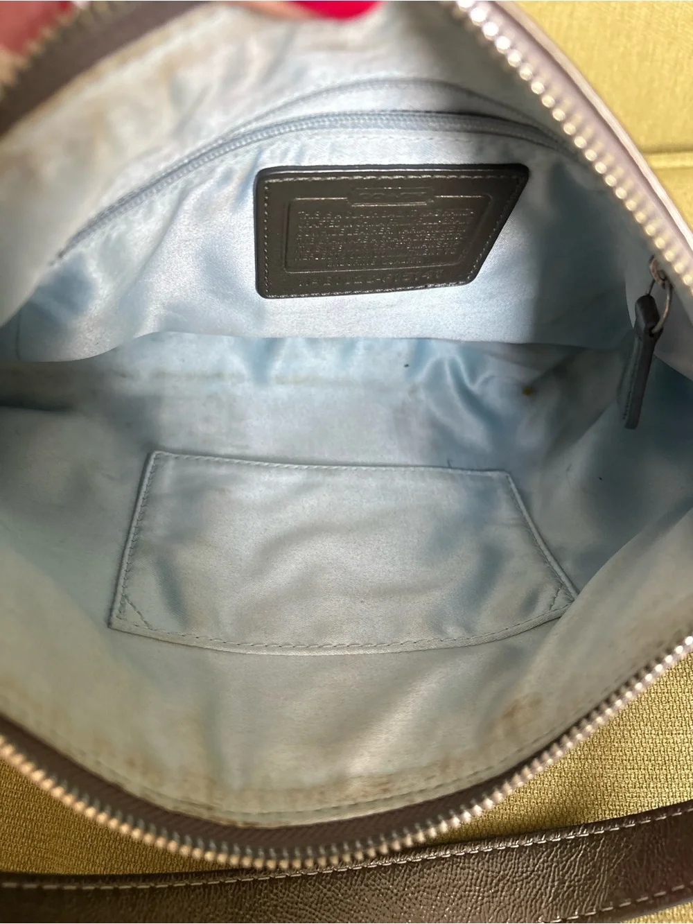 Coach Metallic Bronze Shoulder Bag